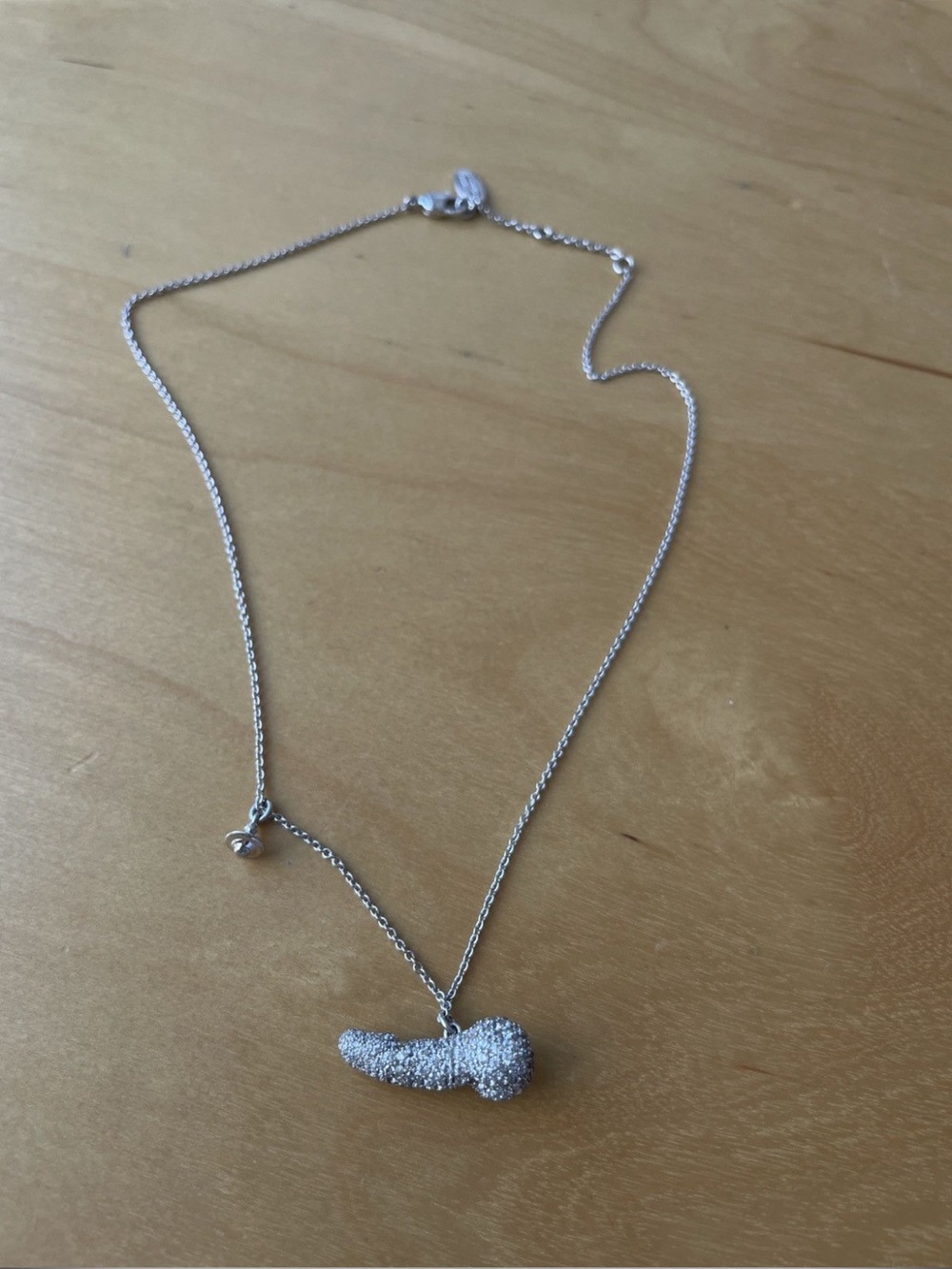 Vivienne Westwood Rare Pavé Crystal Penis Swarovski Pendant Necklace